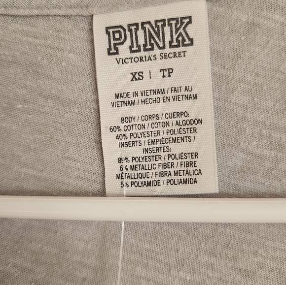 Gray PINK Logo T-Shirt - Picture 2 of 2